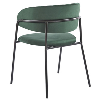 Silla Niel Black Terciopelo 40 x 47 x 78 cm 