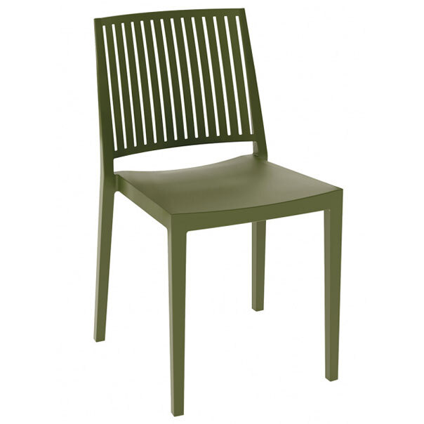 Silla Exterior Monobloc de Polipropileno Ref.BARS-1 