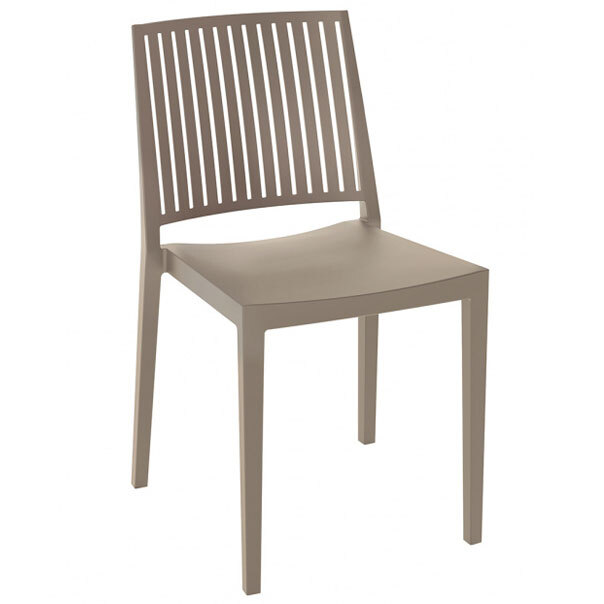 Silla Exterior Monobloc de Polipropileno Ref.BARS-1 