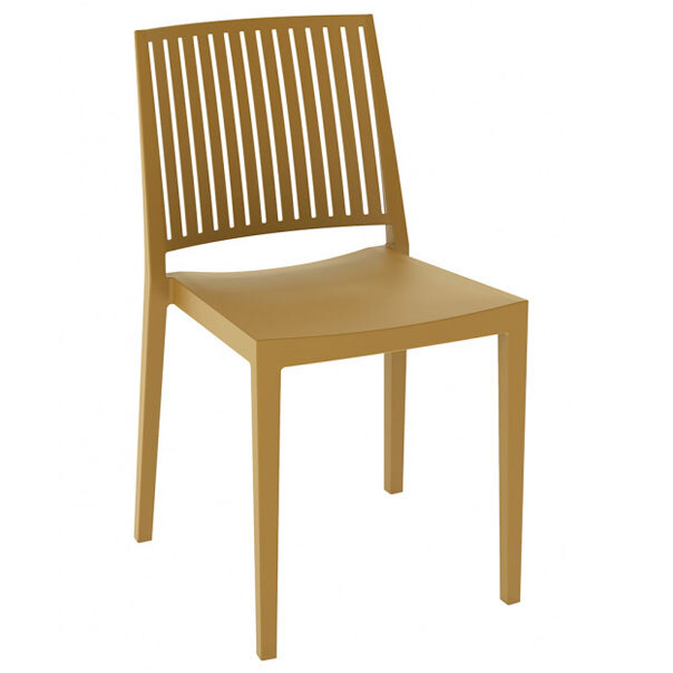 Silla Exterior Monobloc de Polipropileno Ref.BARS-1 