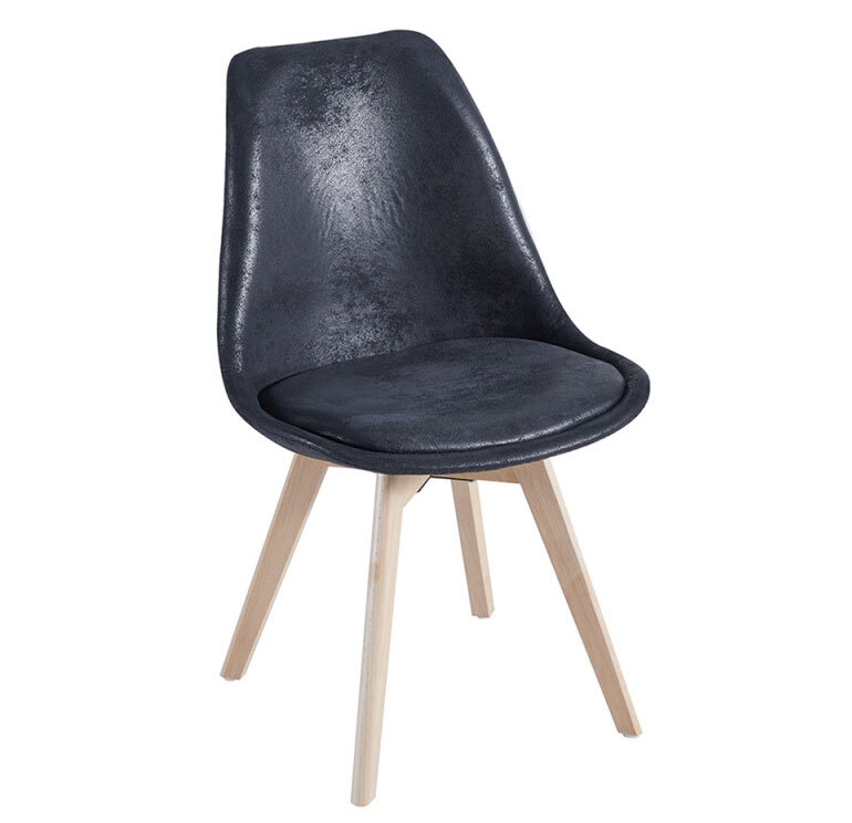Silla Mona Vintage de Polipiel 44 x 43 x 83 cm 