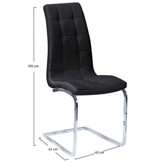 Silla Cumby Asiento Polipiel 61 x 42 x 105 cm 
