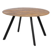 Mesa Comedor de Madera de Mango 130 x 130 x 77 cm