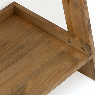 Estantería Decorativa en Escalera Leeds con Bandejas de Madera Marca Box Furniture