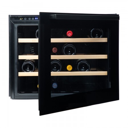 Vinoteca Vinobox Encastrable columna cocina para 24 botellas Design Negra