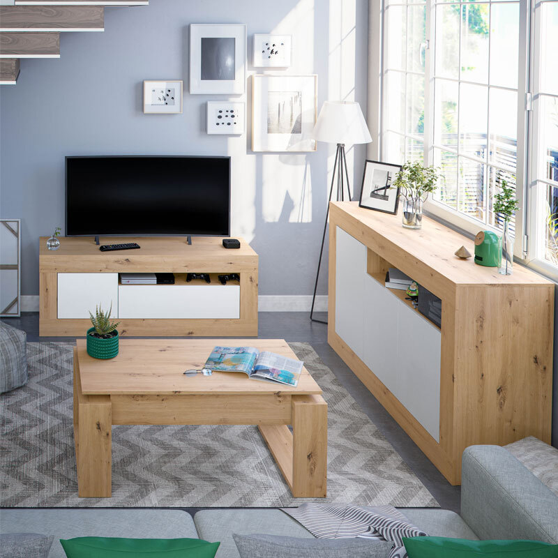 Mueble de Televisión Velho 2 Puertas y 1 Hueco