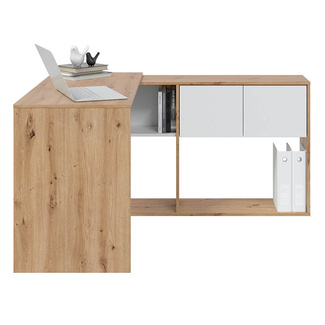Mesa Escritorio con Estantería Duo 2 Puertas 