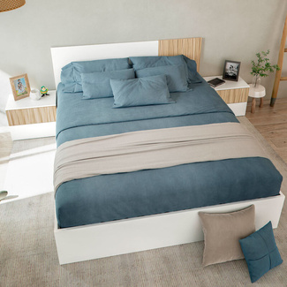 Cabecero Cama Tempus 2 Mesitas 