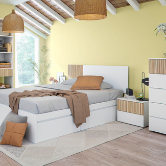 Cabecero Cama Tempus 2 Mesitas 