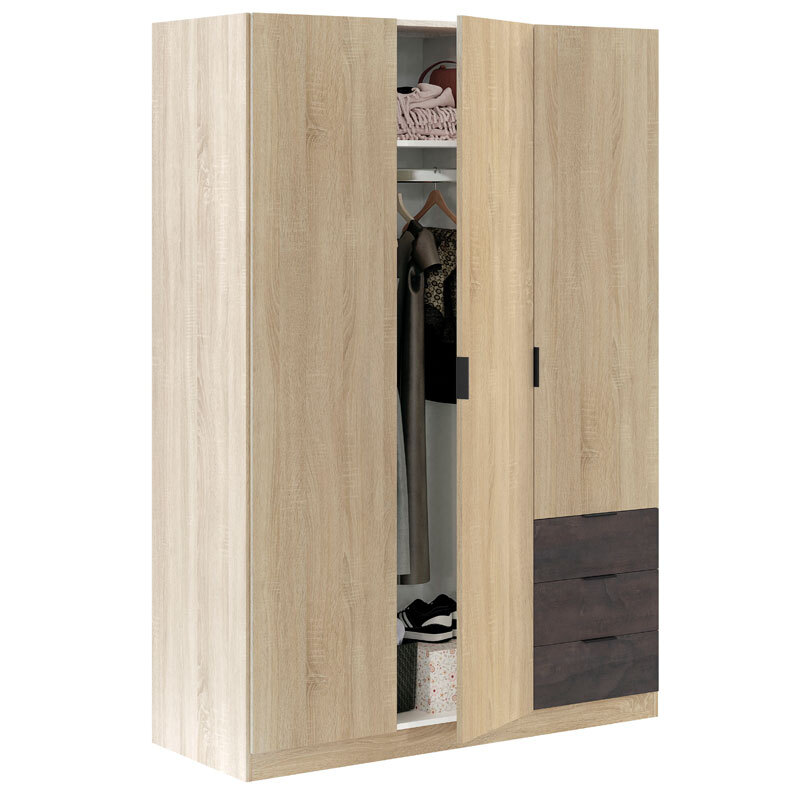 Armario LC 3 Puertas 3 Cajones