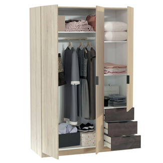 Armario LC 3 Puertas 3 Cajones