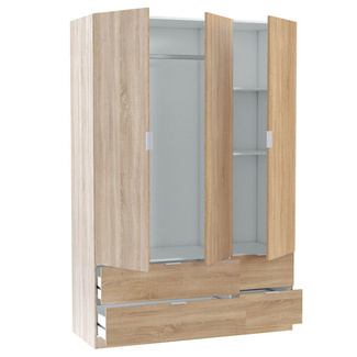 Armario LC 3 Puertas 4 Cajones