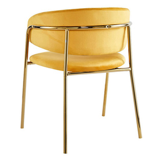 Silla Niel Golden de Terciopelo 40 x 47 x 78 cm