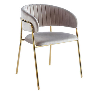 Silla Niel Golden de Terciopelo 40 x 47 x 78 cm