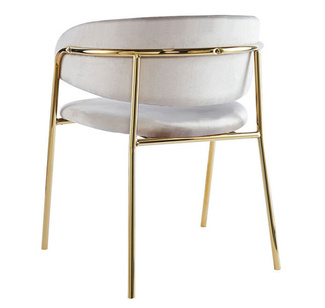 Silla Niel Golden de Terciopelo 40 x 47 x 78 cm