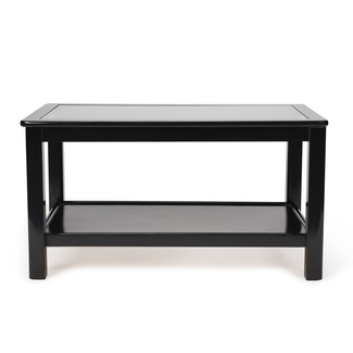 Mesa de Centro Elevable Madera Negro 95 x 60 x 50 - 64 cm  