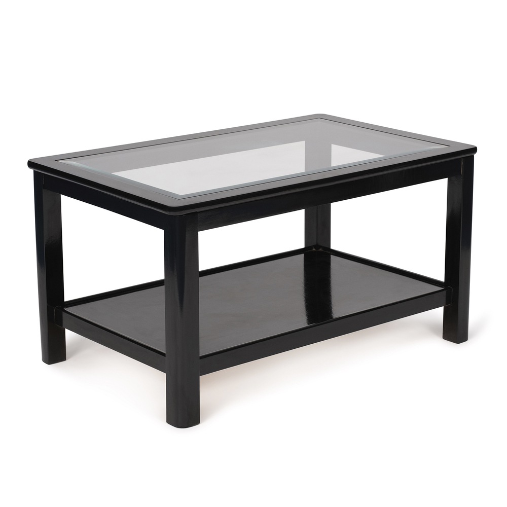 Mesa de Centro Elevable Madera Negro 95 x 60 x 50 - 64 cm  