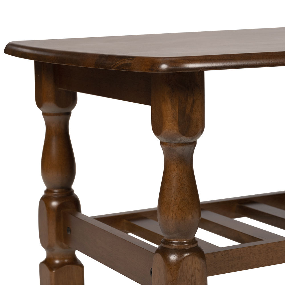 Mesa de Centro Rustica en Madera Cerezo Oscuro 91 x 60 x 44 cm  