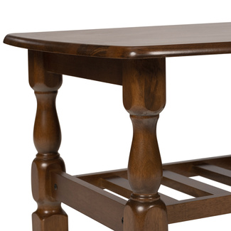 Mesa de Centro Rustica en Madera Cerezo Oscuro 91 x 60 x 44 cm  