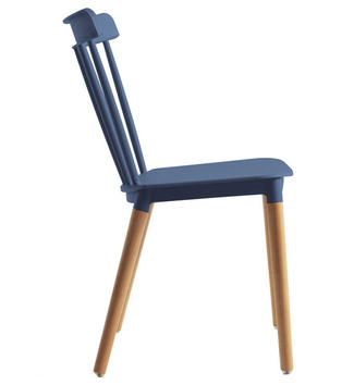 Silla Sansa en Haya y Polipropileno 54 x 44 x 82 cm