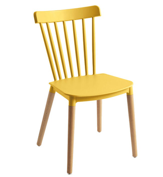 Silla Sansa en Haya y Polipropileno 54 x 44 x 82 cm