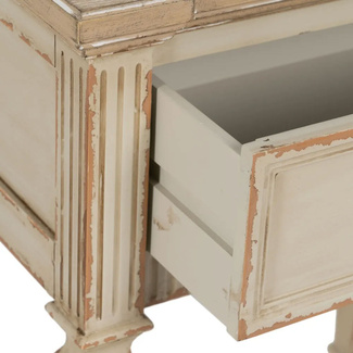 Mesita de Noche Madera de Abeto 1 Cajón 36 x 56 x 68 cm 