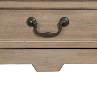 Mesita de Noche de Madera 2 Cajones 38 x 50 x 72 cm 