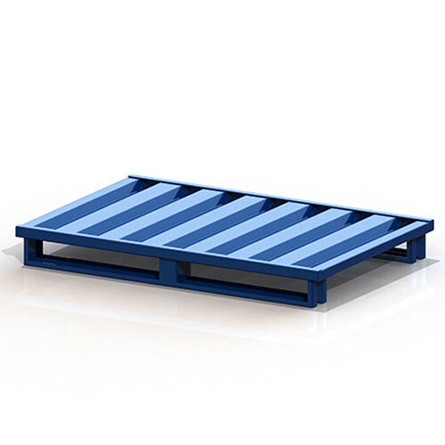 Palet industrial metálico de 1200 x 800 x 140 mm