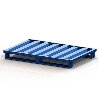 Palet industrial metálico de 1200 x 800 x 140 mm