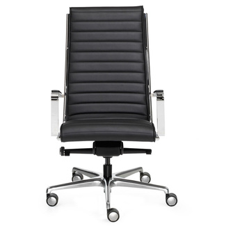 Sillón de Dirección Trinity Alto Estructura Cromada