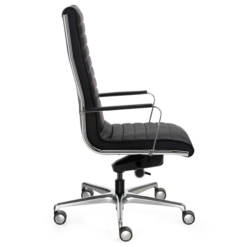 Sillón de Dirección Trinity Alto Estructura Cromada