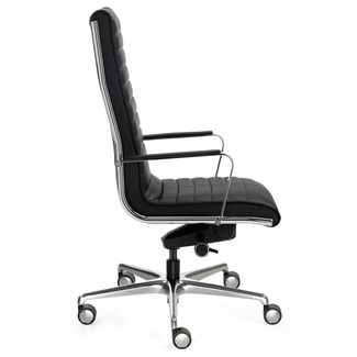 Sillón de Dirección Trinity Alto Estructura Cromada