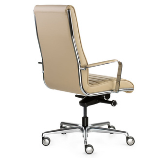 Sillón de Dirección Trinity Alto Estructura Cromada