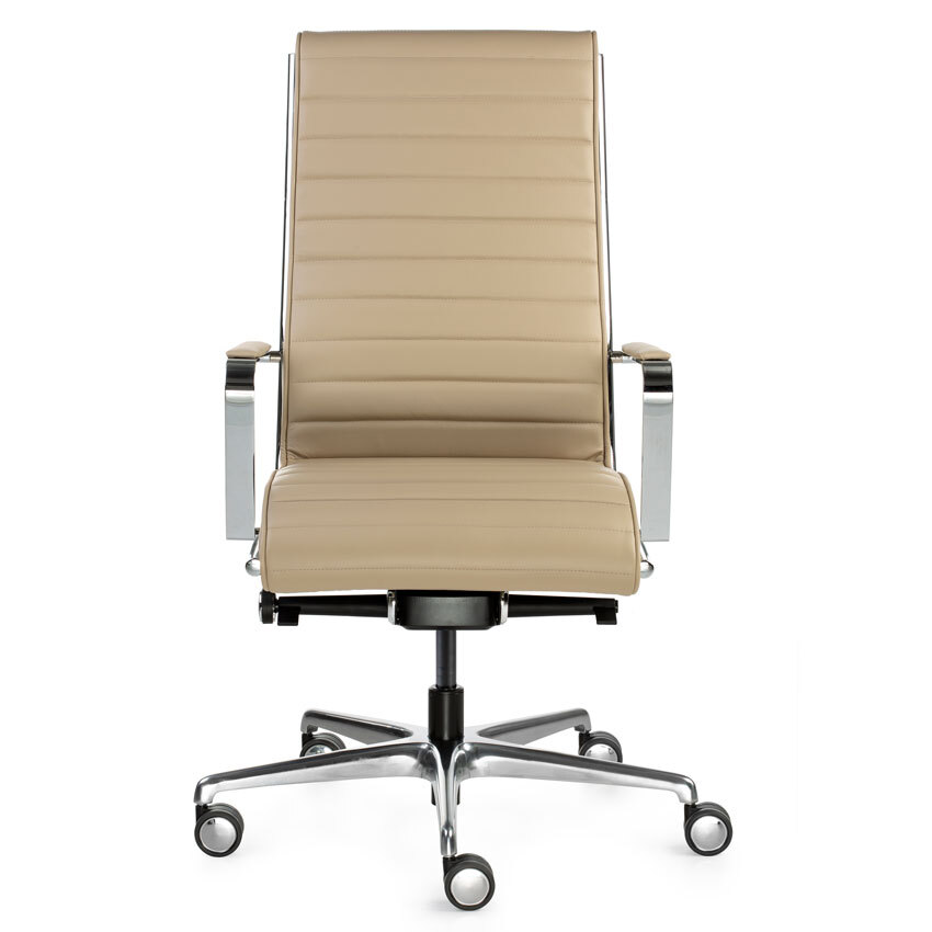 Sillón de Dirección Trinity Alto Estructura Cromada