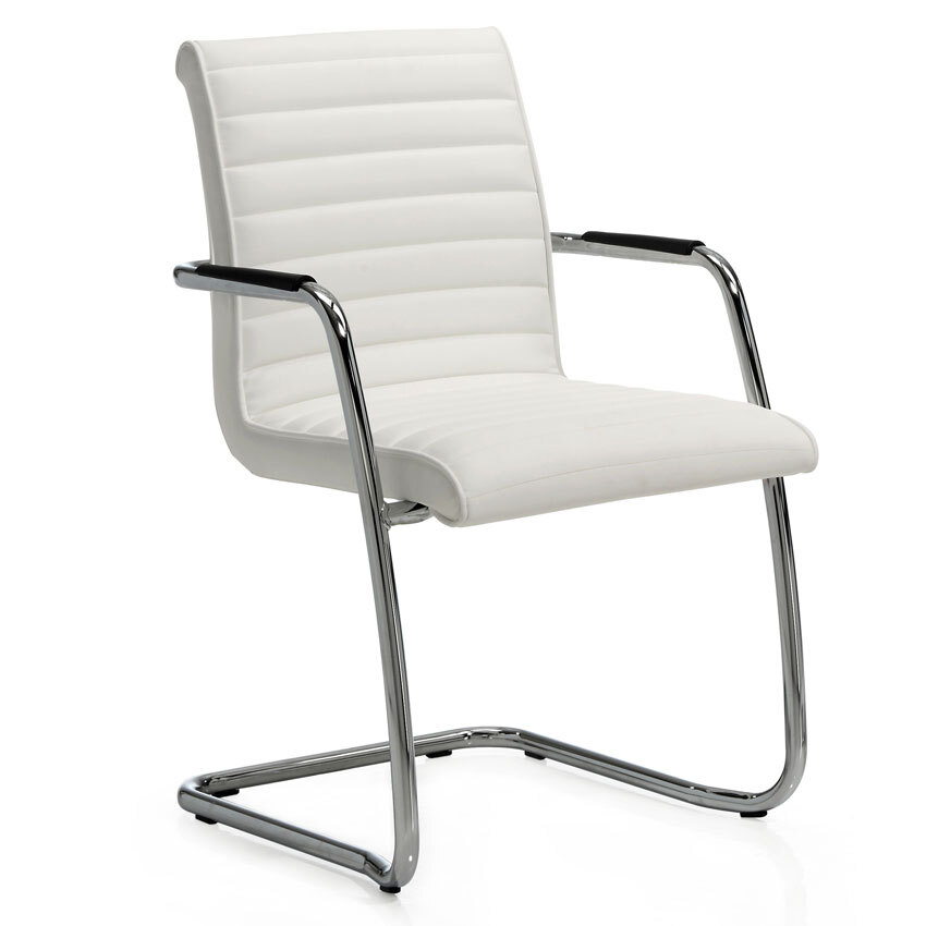 Silla Auxiliar Trinity Confidente Patín Estructura Cromada