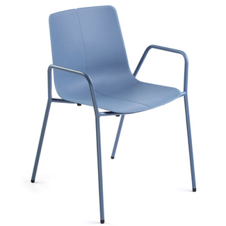 Silla Fija Aitana Polipropileno 4 Patas con Brazos