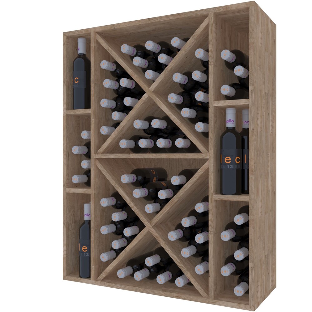 Botellero madera de pino 90 botellas EX2538