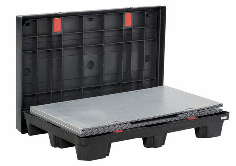 Palet Box de Plastico TARPACK 100x120 4 Entradas 