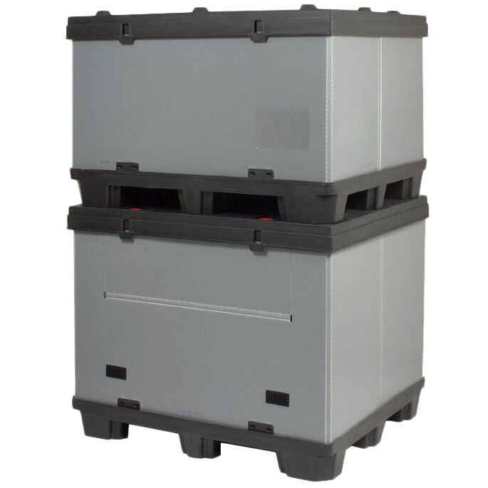 Palet Box TARPACK de Plastico 4 Entradas 80x120 