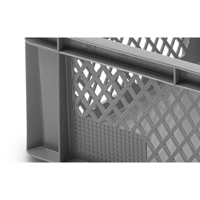 Contenedor Ranurado Fondo Liso 40x60x20 Ref.R-2