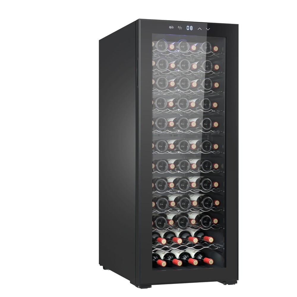 Vinoteca negra estrecha compresor 80 botellas CV080CNM