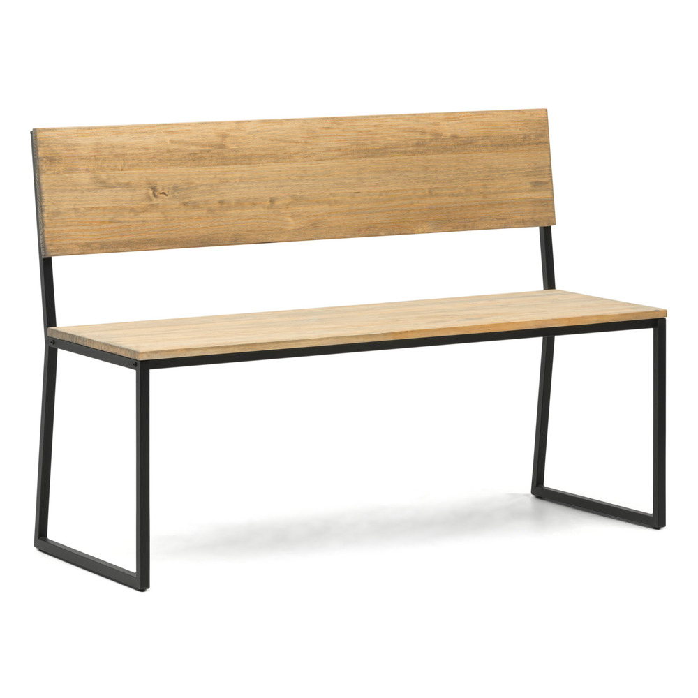 Banco Oxford Industrial Respaldo Desmontable ECO Madera Vintage Box Furniture 