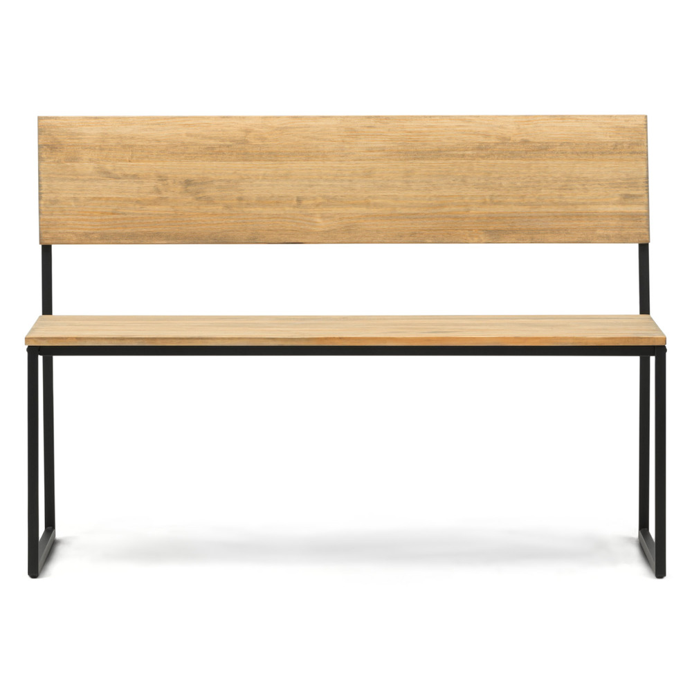 Banco Oxford Respaldo Desmontable ECO Madera Pino Vintage Box Furniture 