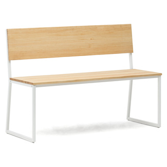 Banco Oxford Respaldo Desmontable ECO Madera Pino Natural Box Furniture 