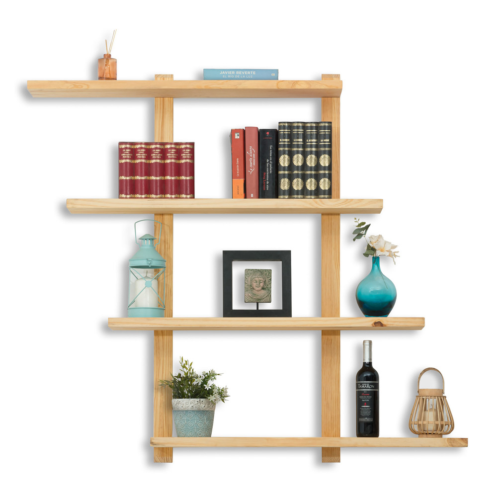Estantería de Pared Personalizable Poole ECO-LINE Linaza Natural Box Furniture