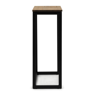 Recibidor Eco-Line Negro con Bandeja Madera Vintage 30x78x80 cm Box Furniture
