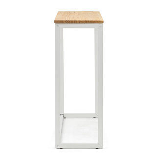 Recibidor Eco-Line Blanco con Bandeja Madera Natural 30x118x80 cm Box Furniture