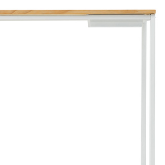 Recibidor Eco-Line Blanco con Bandeja Madera Natural 30x78x80 cm Box Furniture