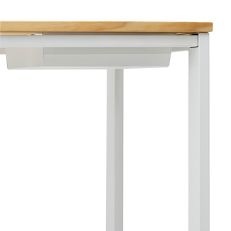 Recibidor Eco-Line Blanco con Bandeja Madera Natural 30x78x80 cm Box Furniture