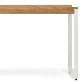 Mesa Despacho Eco-Line Acero Blanco y Madera Pino Envejecido Box Furniture